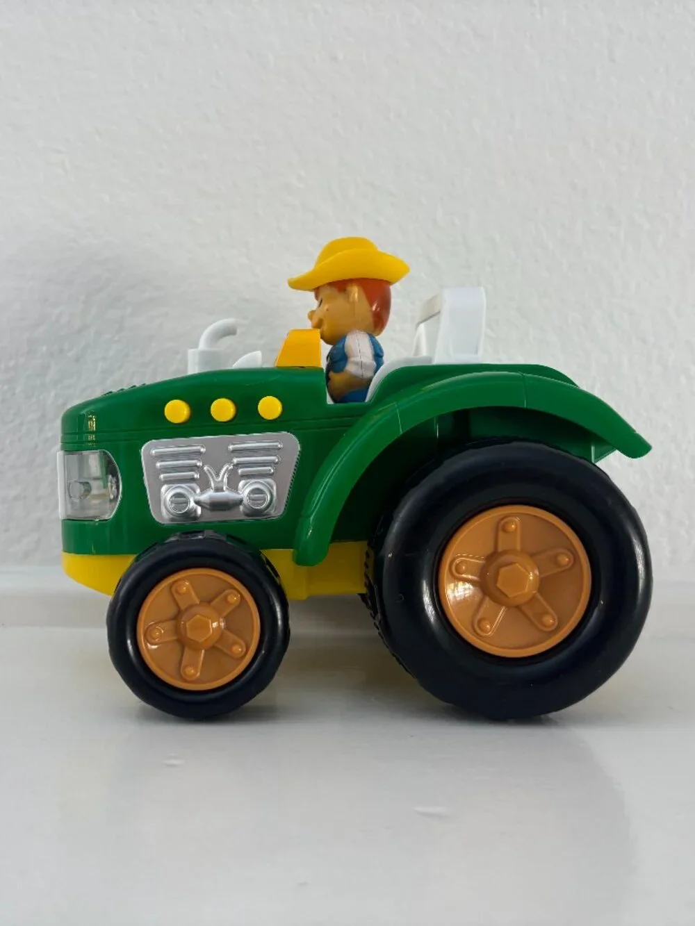 Tractor Toy with Farmer - Lights Up - Makes Noises - Two Pieces